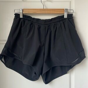 Lululemon black running shorts